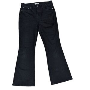 Madewell perfect vintage flare jean in black wash DM6319 women's size 29